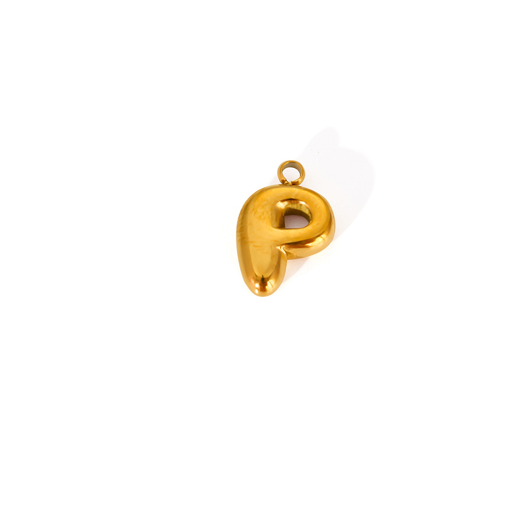 2g Weight Pendant Jewelry Making Type 12*8mm Jewelry Making Size DIY Jewelry Accessories Classification 1 Piece Quantity 304 Stainless Steel Material Letter Pattern All Seasons Season Polishing Design Vacation, Simple Style Style 1 Piece 12*8mm 304 Stainless Steel Letter Pendant 19