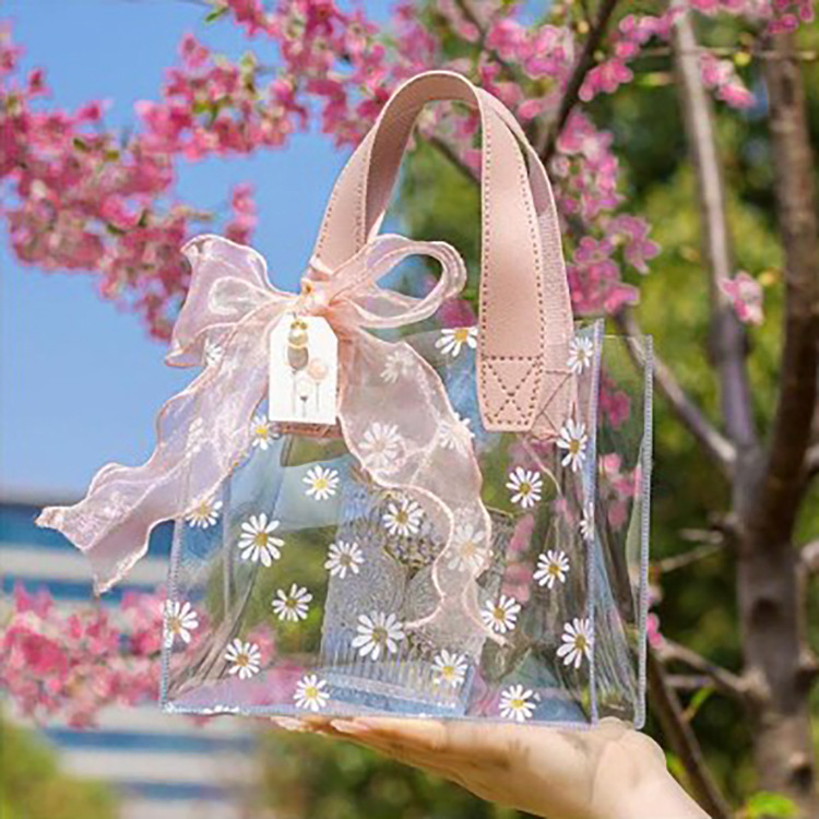 Spot wholesale Hi gift bag transparent bag pvc handbag Valentine's Day hand carrying gift bag gift bag Spot wholesale Hi gift bag transparent bag pvc handbag Valentine's Day hand carrying gift bag gift bag