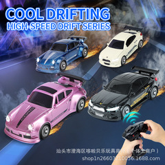 クロスボーダー四駆ドリフト車ポケットリモコン車RCデスクトップミニレースライト付き速度調整可能リモコン玩具車