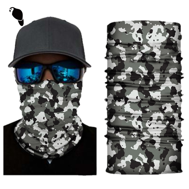 Xunhui en stock impreso camuflaje mágico pañuelo multifunción equitación máscara perfecta protección solar a prueba de viento Amazon