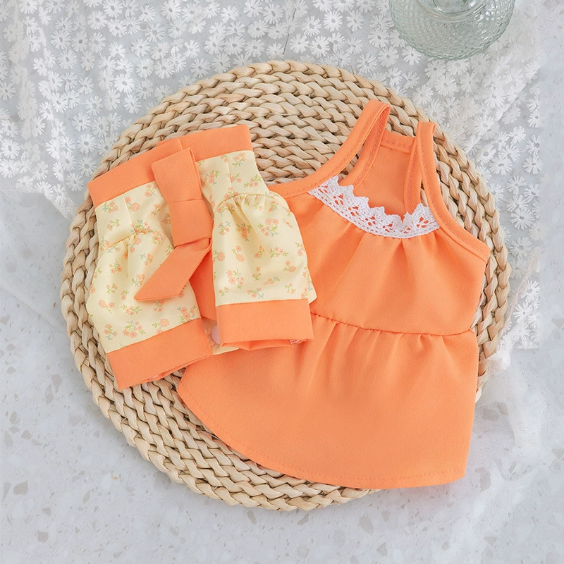 Юбка для щенков в Корейском стиле из двух частей Cat костюм плюшевого мишки одежда для домашних животных Весенняя новая одежда для внешней торговли