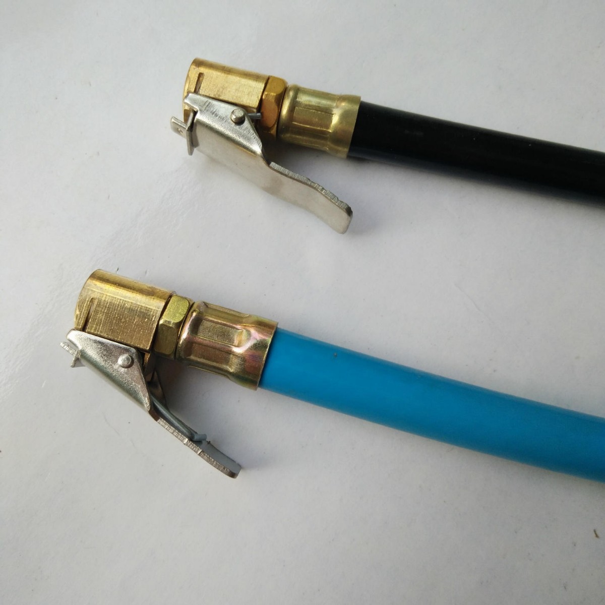 汽车摩托车电瓶车轮胎夹式打气嘴 胎压枪管充气软管