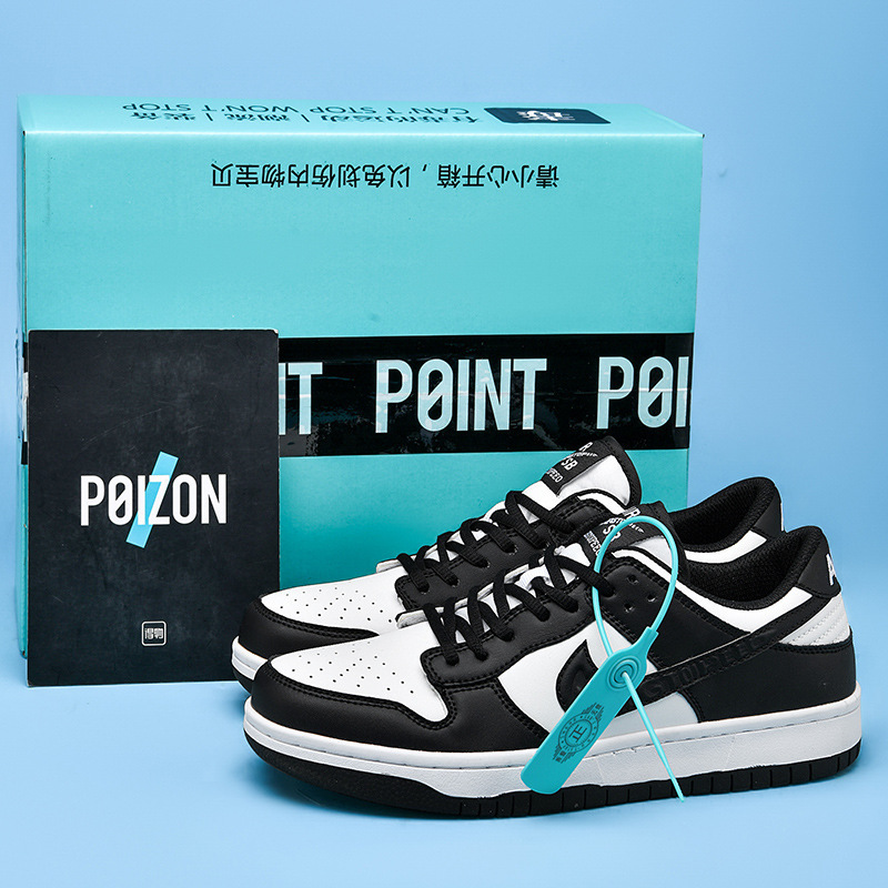 2025 Spring Aj Men's Shoes Dunk Black and White Panda Casual Women's Shoes Couple Sneakers Sports Shoes Student Couple Models