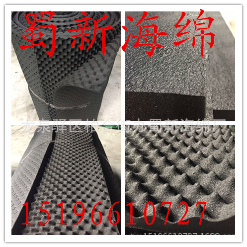 厂家供应高阻燃吸音卷材海绵铝箔海绵/单面带胶阻燃吸音橡胶海绵