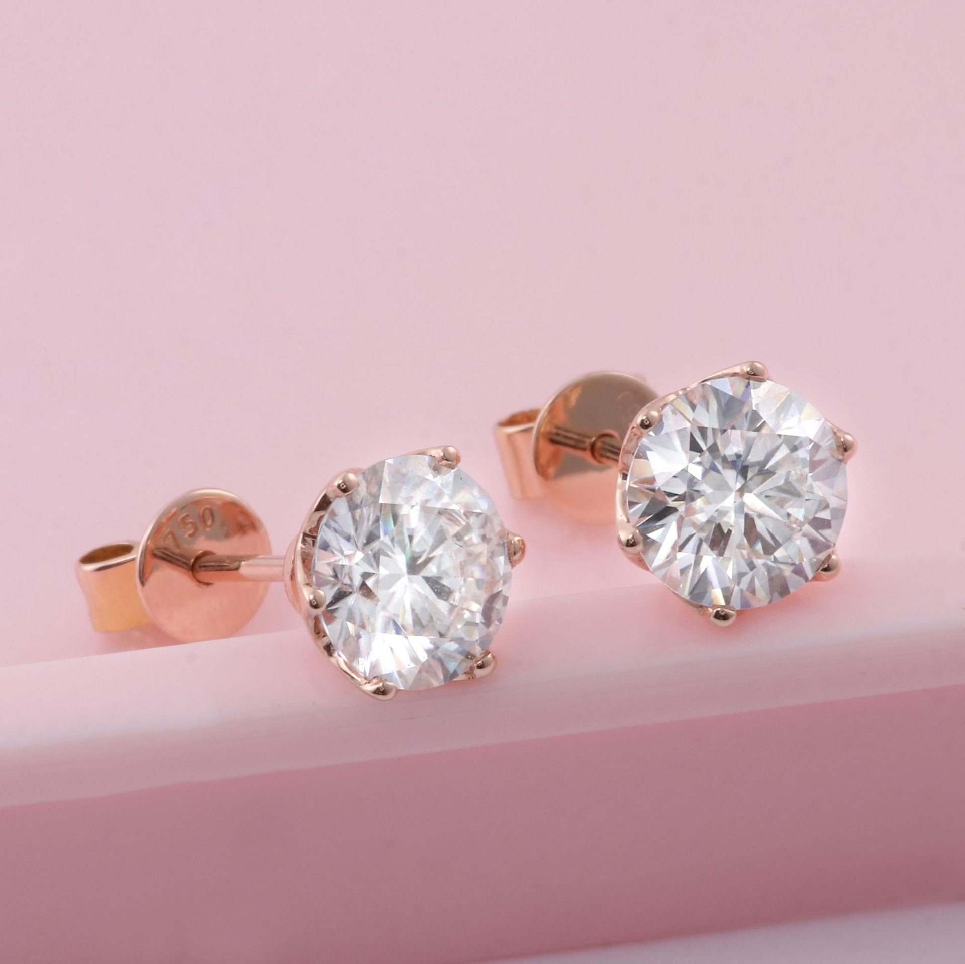 18k 식스 클로 이어링