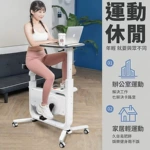 汗马动感单车家用磁控静音健身车居家办公运动减肥小型折叠自行车