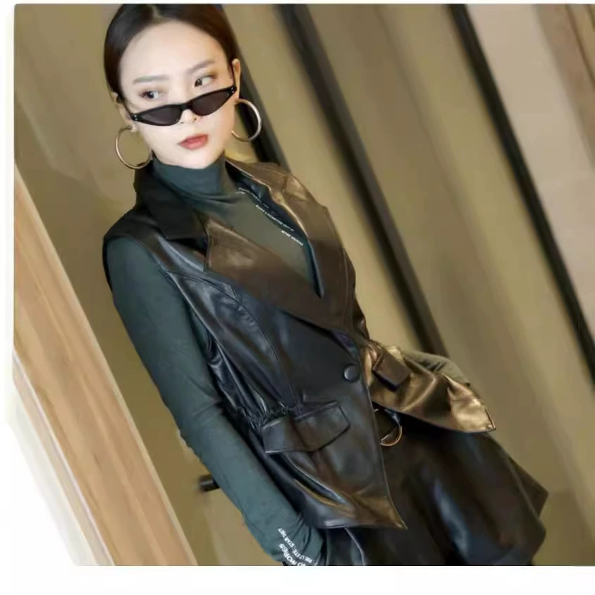 Вестерн, костюм, подтяжки, демисезонная Jacket, натуральная кожа