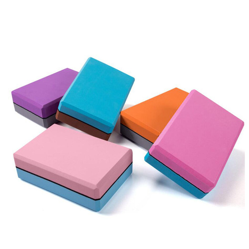 Second hair yoga auxiliary pressure-resistant high-density two-color sandwich dance practice brick yoga brick