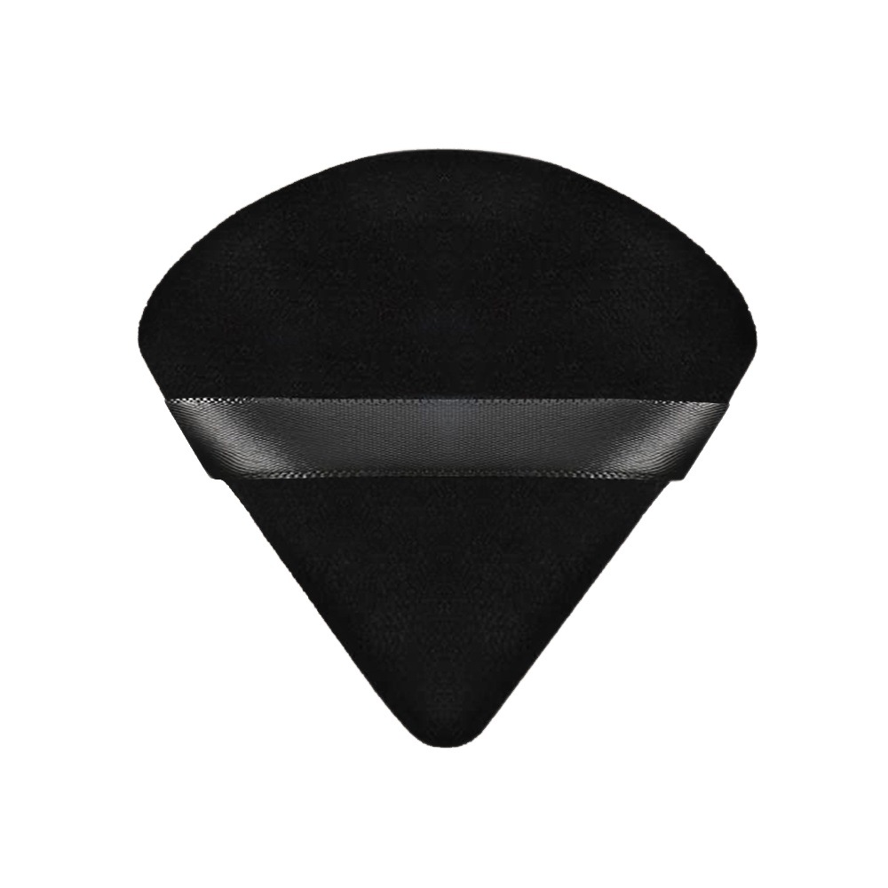 Nuevo triángulo flocado puff maquillaje de doble cara cojín de aire herramientas de belleza maquillaje en polvo suelto super suave cristal terciopelo puff al por mayor