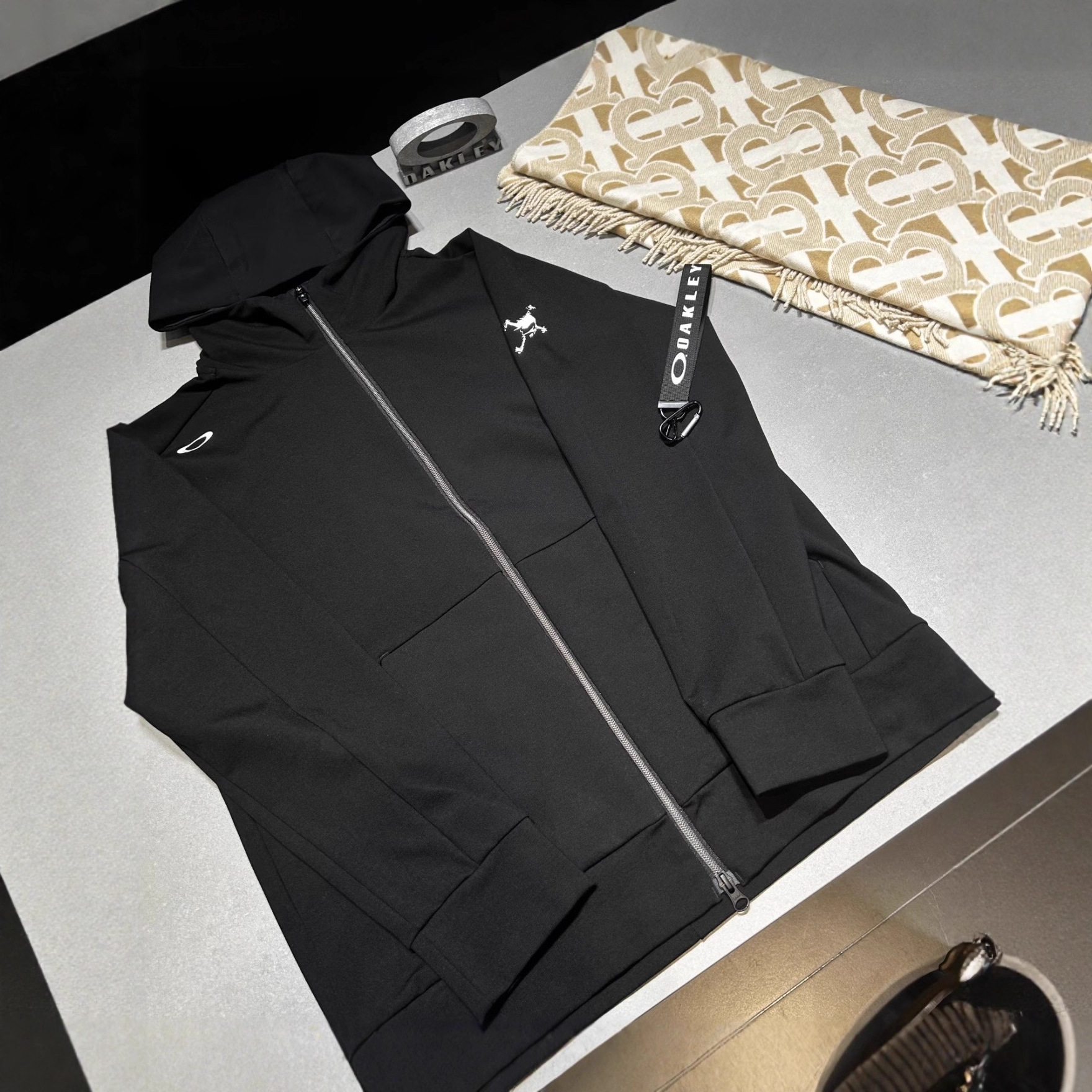 Oakl Oak Golf Jacket Autumn Niche Fashion High Quality Embroidery Printed Hooded Oakle Oak High