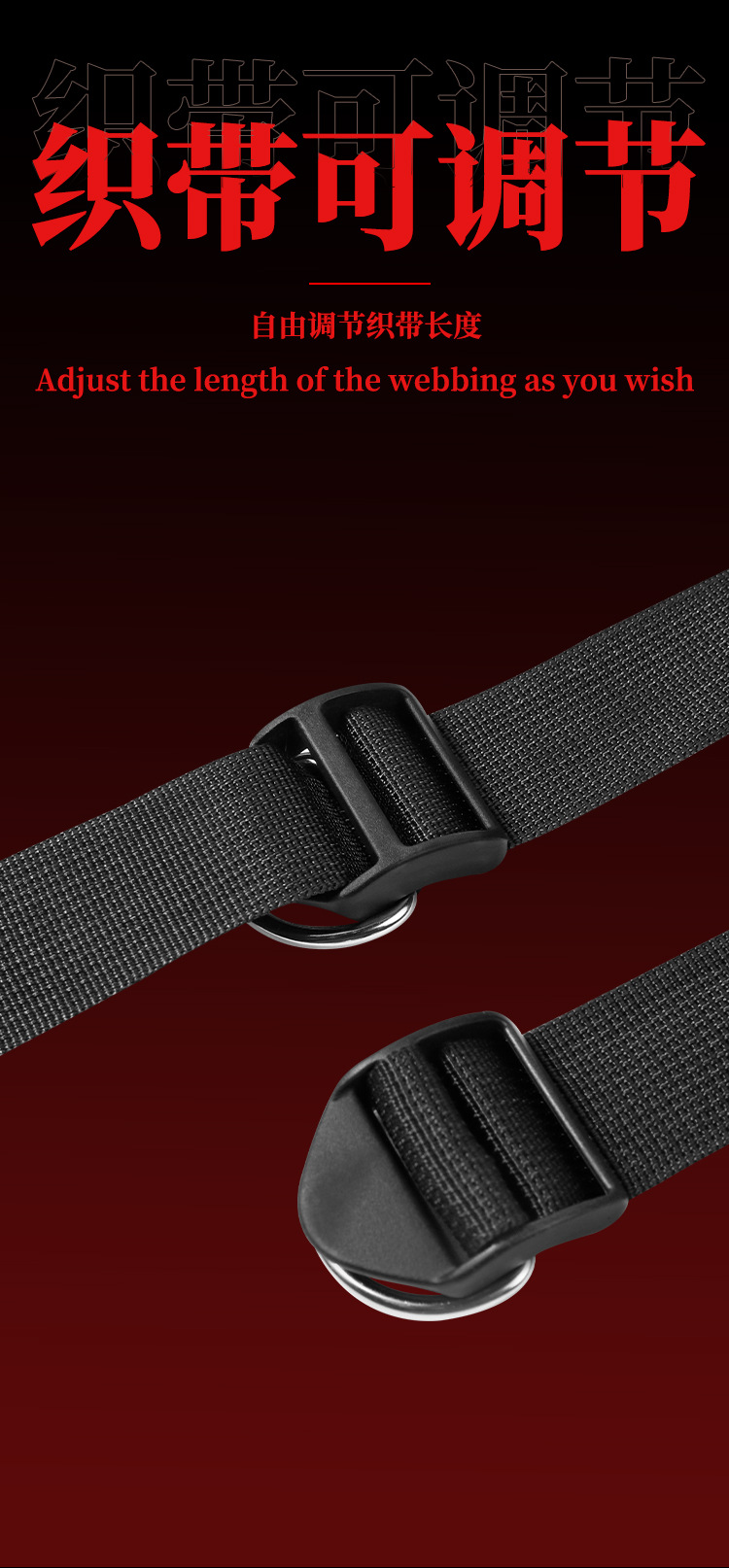 Adult Couple Swing Set with Handcuffs and Restraint Accessories, Black — detail image 15