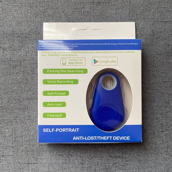 Drop -shaped dark blue [color box+battery+instruction manual] Spot fast hair