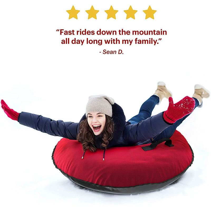 Оптовая продажа ткани из ПВХ нейлонового дна лыжный круг утолщенный надувной лыжный круг ПВХ надувной круглый лыжный круг складной