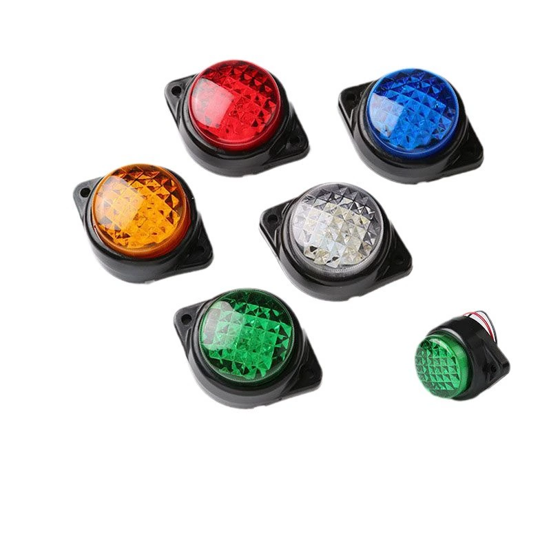 Прямые заводские продажи грузовик большой 24v led круглая боковая световая накладка указатель ширины свет сигнальный свет для корабля