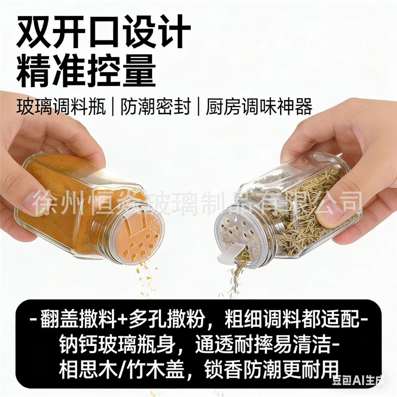 Botella para Condimentos y Especias de Vidrio para Cocina image 5