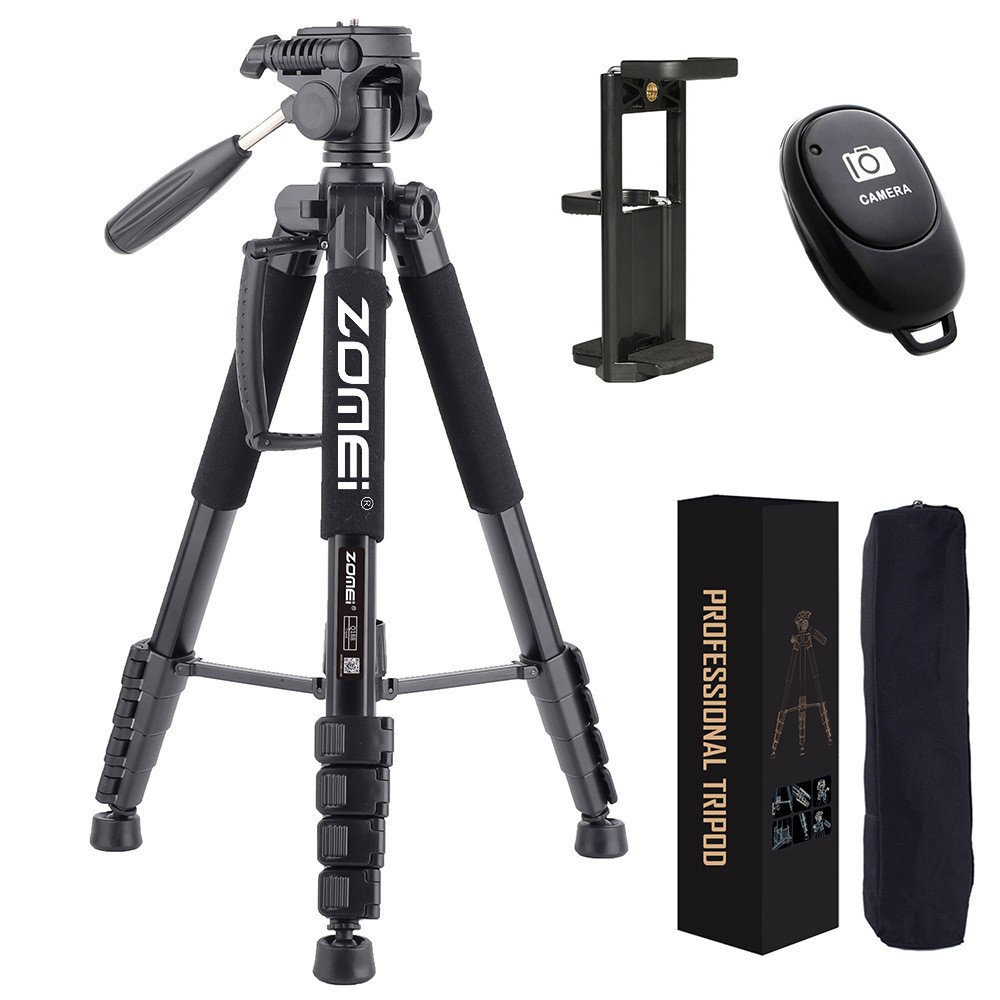Trípode ZOMEIQ188 cámara fotográfica SLR soporte de cámara móvil proyector en vivo soporte de luz de relleno