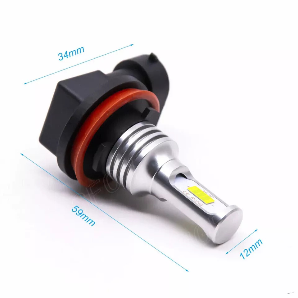 Coches LED delanteros lámpara de niebla 9005 9006 9145 H11 80W CSP3570 2LED lámpara CSP