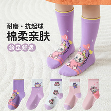 2025年新款labubu拉布布秋冬季儿童袜子女童卡通中筒袜可爱卡通袜