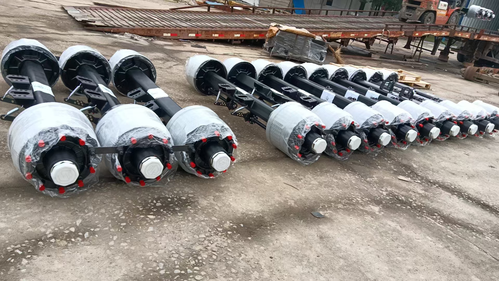 Trailer Semi-Trailer Axle 13-Ton 16-Ton American-Style Axle Fuhua Axle Foreign Trade Order-Taking Factory Direct Sales