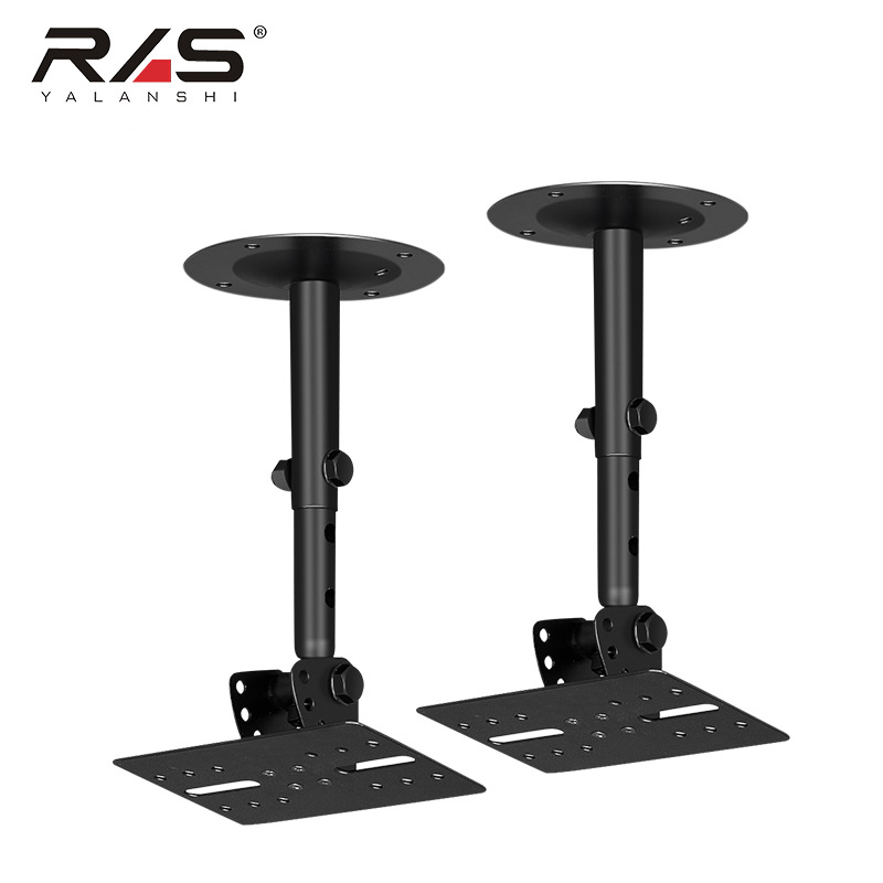 Supplying All metal thickening loudspeaker box pylons KTV Box Cara OK Telescoping Wall shelf loudspeaker box Hanger