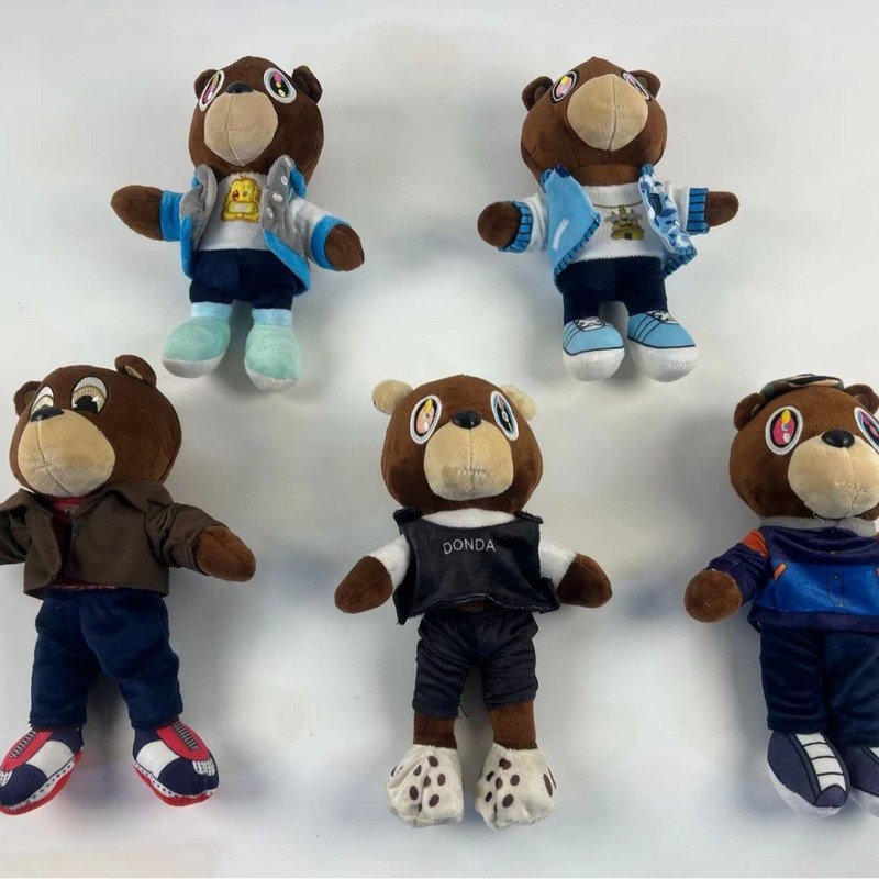 Cross-border New Kanye teddy bear Doll Teddy Bear Kanye Plush Toy Doll Cross-border New Kanye teddy bear Doll Teddy Bear Kanye Plush Toy Doll