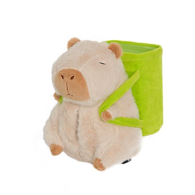 plush car armrest box – Car tissue box/set - capibala-tissue-box-beige-back-bucket-style