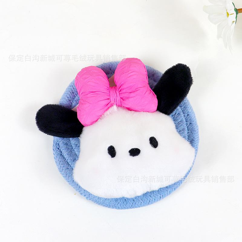 Pequeño libro rojo con el mismo párrafo lindo rubor Pacha perro colgante de felpa niña corazón bolso escolar colgante muñeca creativa llavero