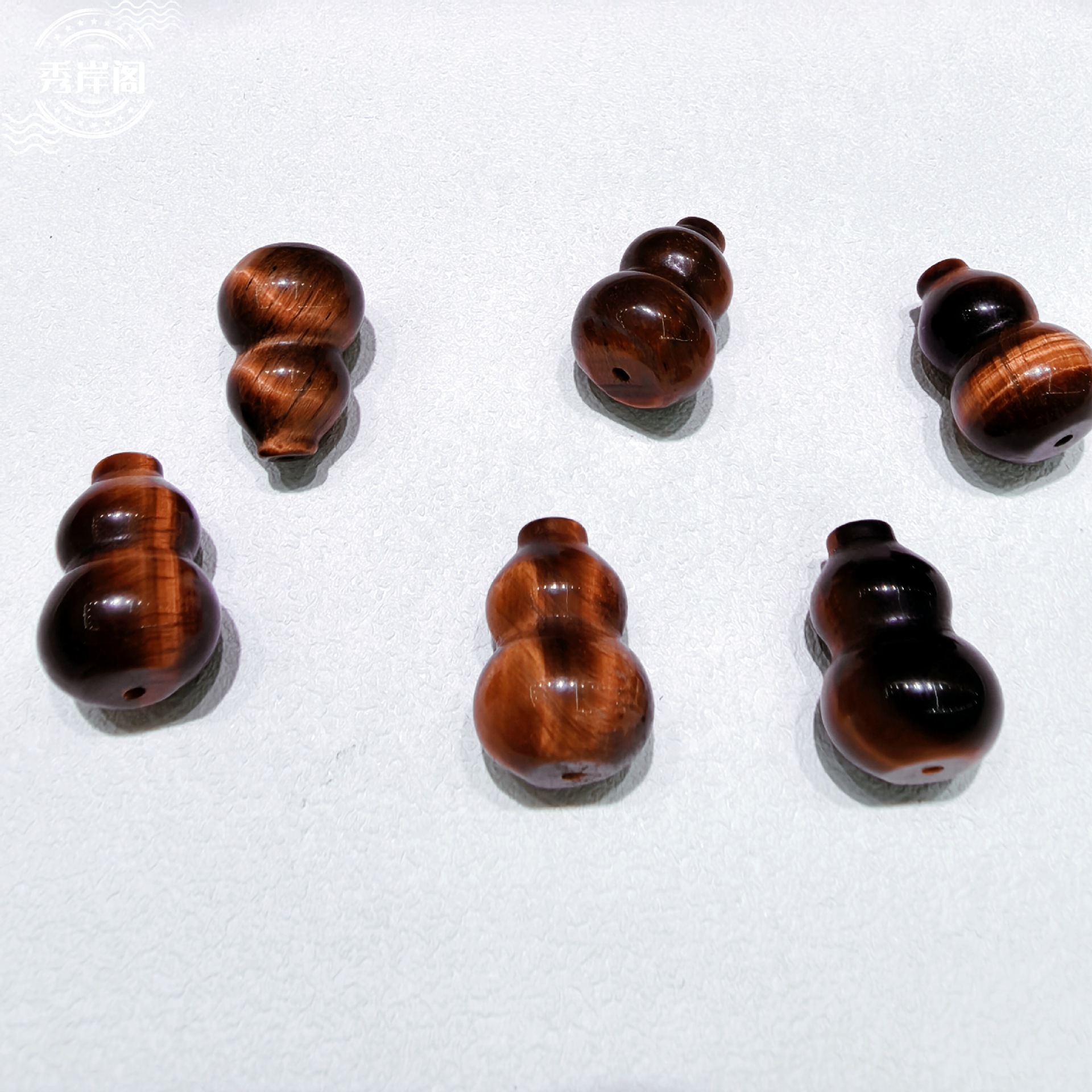 Natural Yellow Tiger Eye Stone Gourd Accessories, Fortune and Prosperity Tiger Eye Beaded Bracelet DIY Spacer Beads Pendant Accessories Wholesale