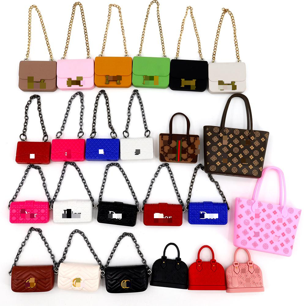 Dollhouse mini muñeca casa pequeña bolsa BJD bolsa de estilo de marca 6 centavos bolsa de muñeca 30 cm accesorios de muñeca