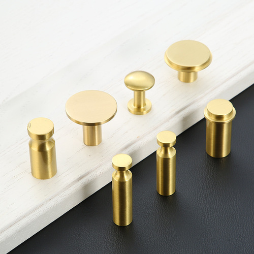 Brass coat hook for front door, single entryway cabinet hat hook, wall-mounted, wall drilling, gold copper hook