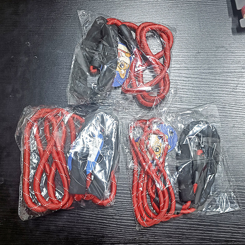 Bag of 1.5 meters EVA reflective silk round rope, wear-resistant dog leash, outdoor explosion-proof dog leash, pet supplies