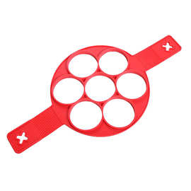 糖堡现货 4孔7孔多形状煎蛋器 卡通创意硅胶煎蛋器 厨房烘焙工具