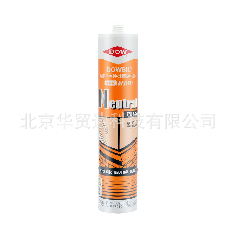 道康宁NP中性硅酮密封胶透明色黑灰白铝色耐候f霉、水中性玻璃胶