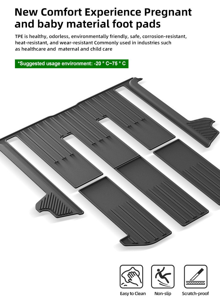 Suitable for 24 Alfa Alphard 40 Series Car Floor Mats Waterproof Tpe Floor Mats Trunk Mats Cross-Border