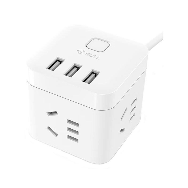 公牛集团 插排 U303U-3米 盒装 魔方（白色） | GN-U303U-3M