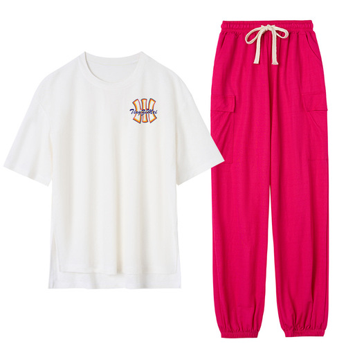 Tingziyi square dance clothing new suit spring and summer loose T version sports shuffle dance group performance practice clothes