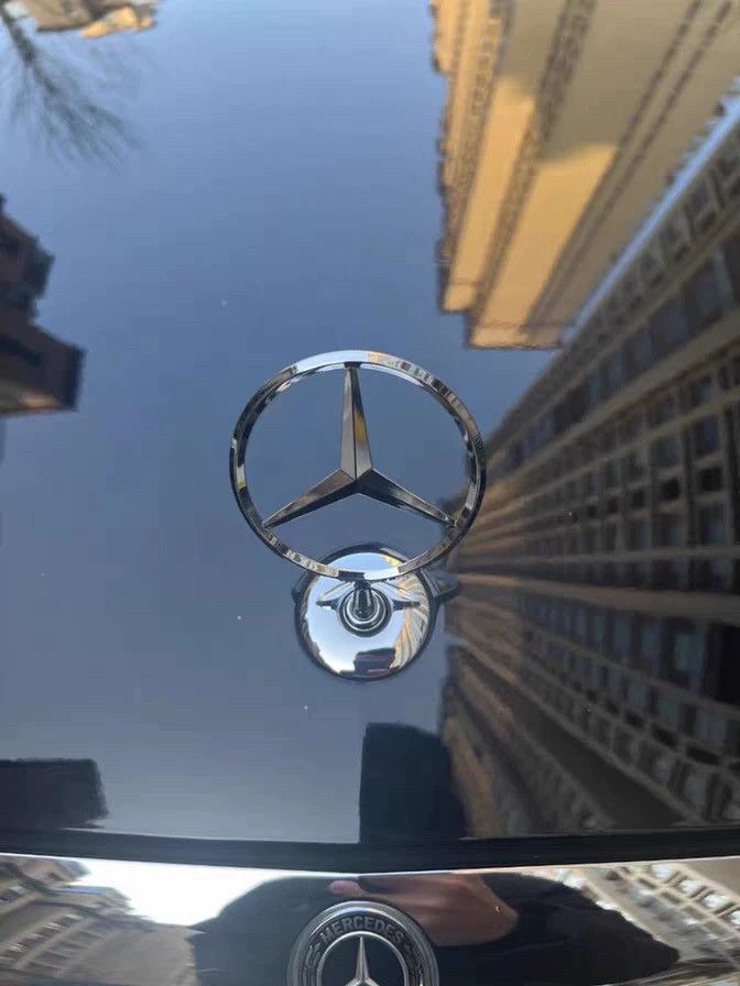 Mercedes-Benz engine hood emblem, C200L, E300L, C260L, S320L, S350 – modified front emblem