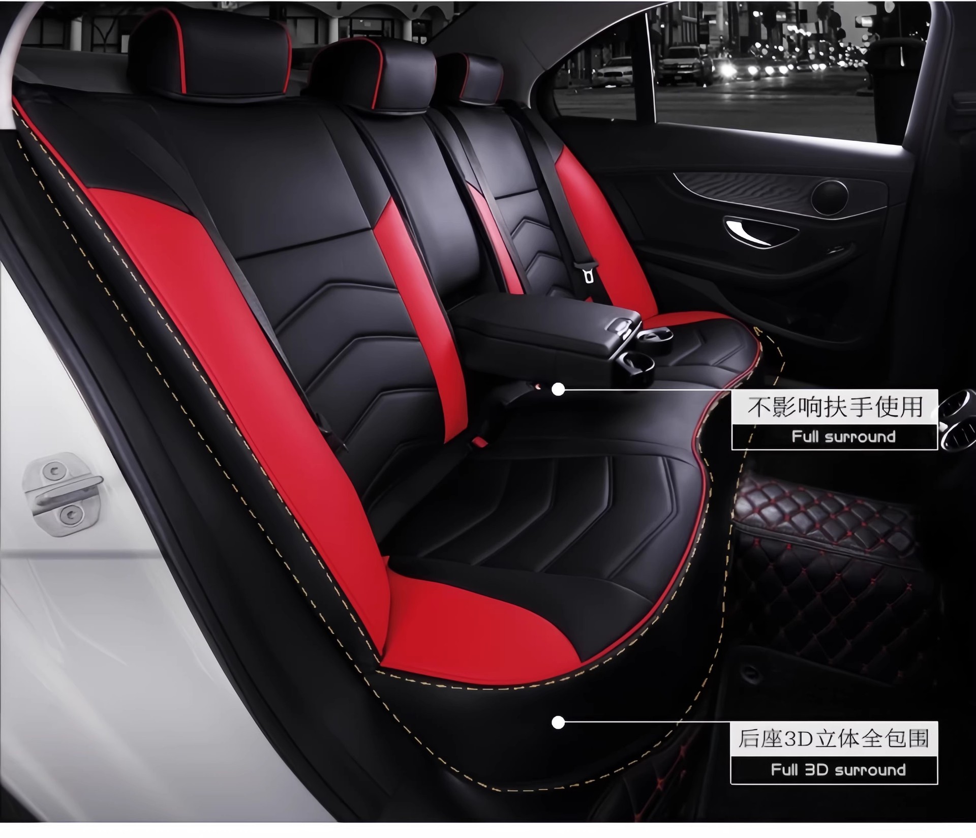 Toyota Fortuner Full Surround Car Seat Cover, Genuine Leather Seat Cover, Right-Hand Drive, All-Season Cushion Cover