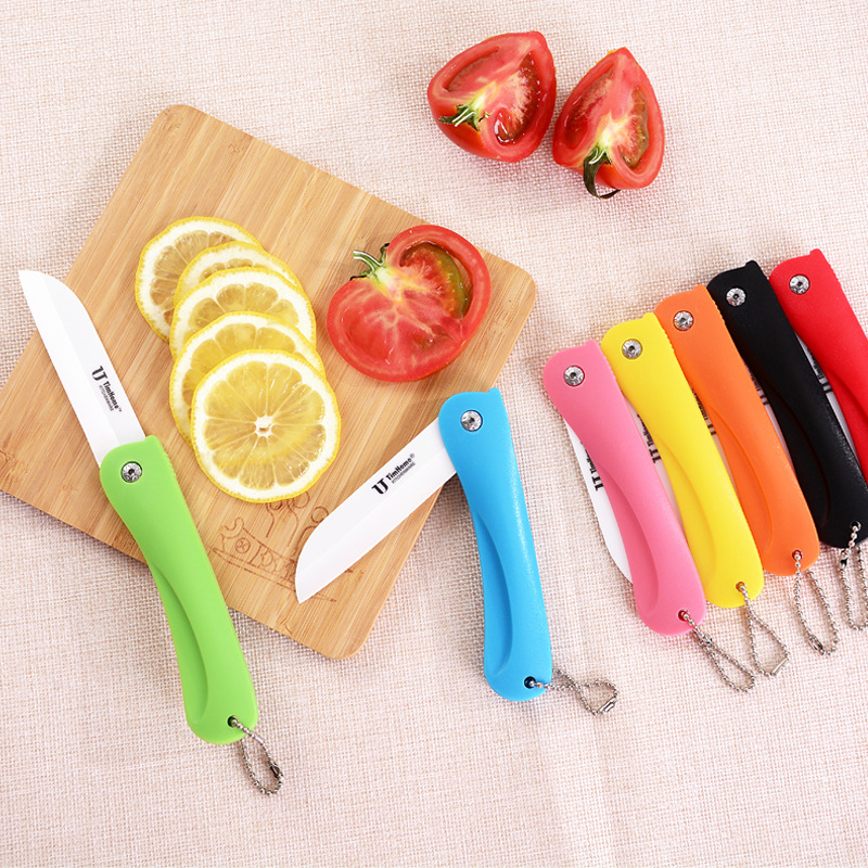Ceramic folding knife Fruit knife Ceramic knife sharp Ceramic knife Mini folding knife No packing