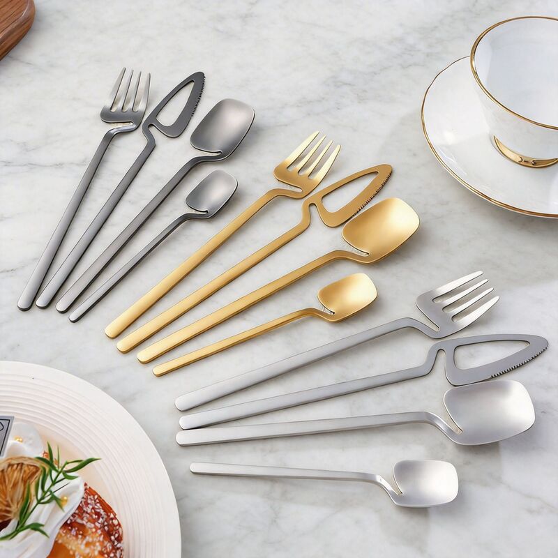 304 Stainless Steel Knife, Fork, and Spoon Creative Hanging Cup Cutlery Household Spoon Western Tableware Cake Dessert Spoon Coffee Spoon 304 Stainless Steel Knife, Fork, and Spoon Creative Hanging Cup Cutlery Household Spoon Western Tableware Cake Dessert Spoon Coffee Spoon
