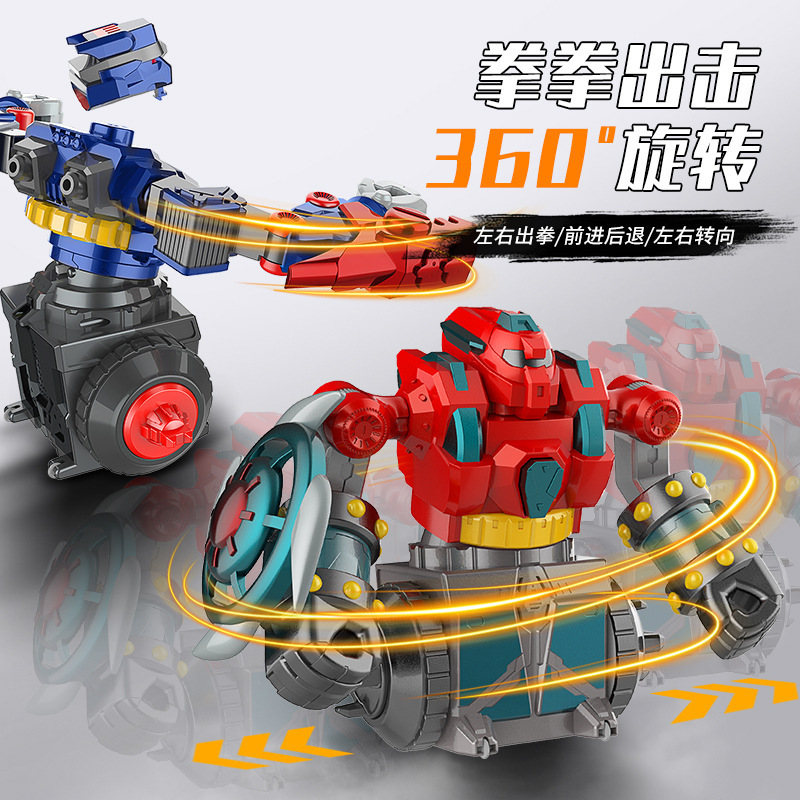 Cross-Border Double Boxing Multi-Functional Fighting Robot for Kidsren and Boys to Fight Interactive Toys