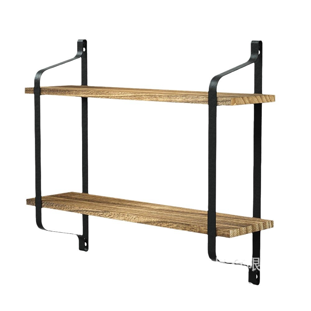 Amazon hierro cocina estante de pared de madera maciza estante de hierro soporte de fábrica un gran número de en stock