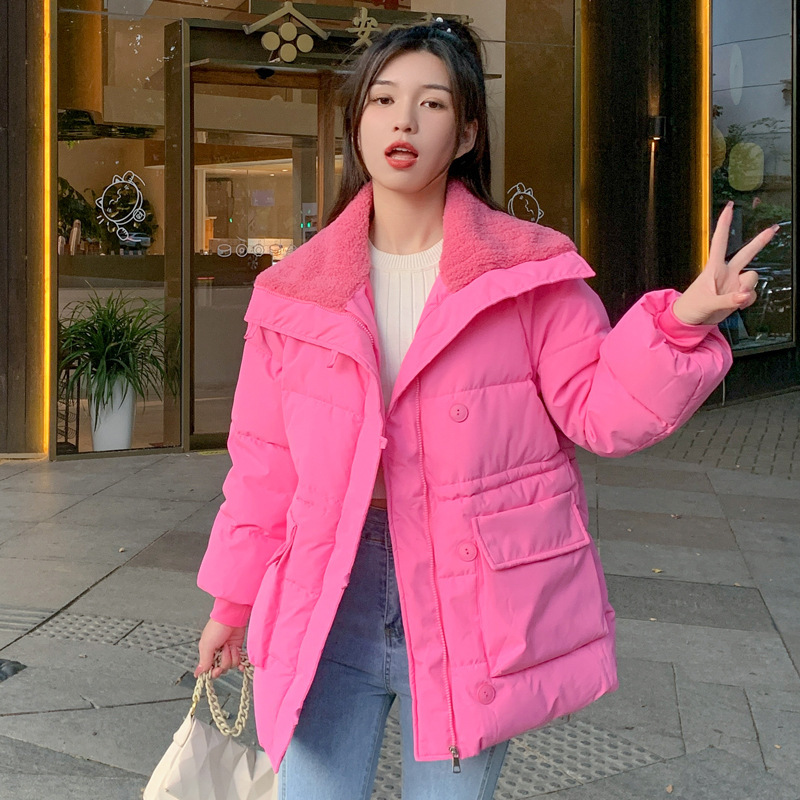 羽绒棉服女2025秋冬新款韩版宽松棉袄小个子面包服棉衣外穿潮|undefined