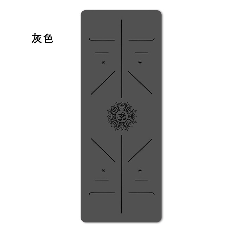 カスタマイズされた PU ラグジュアリーマット天然ゴムヨガマット家庭用滑り止め衝撃吸収静的プロフェッショナルフィットネスヨガマットわずかな欠陥|undefined