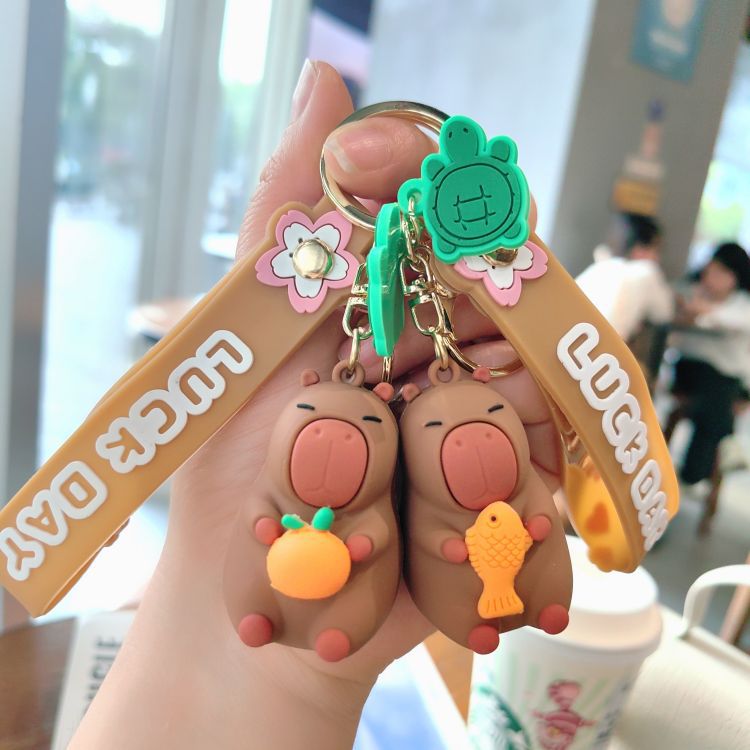 50g Weight Bag Pendant, Keychain Classification 1 Piece Quantity Daily, Street Occasion PVC Material Cartoon Character Pattern Unisex Gender Cute Style 1 Piece Cute Cartoon Character PVC Unisex Bag Pendant Keychain 4