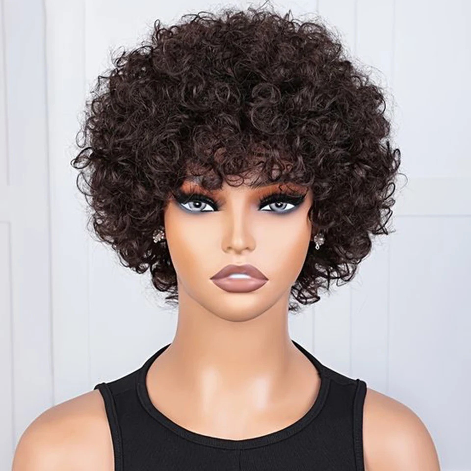 105g Weight Full Head Wigs Wig & Hair Extension Type Wigs Wig Accessories Short Curly Hair Wig Hairstyle Real Hair Hair Material Party, Stage, Street Occasion Women's Gender Casual, Hip-Hop, Simple Style Style Women's Casual Hip-Hop Simple Style Party Stage Street Real Hair Short Curly Hair Wigs 6