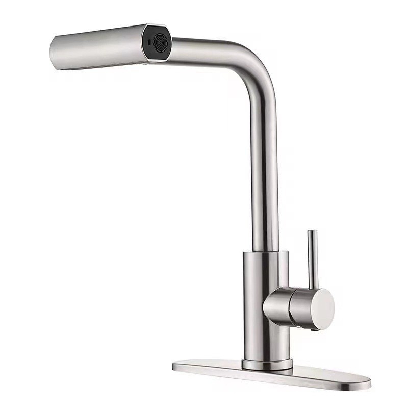 Raindance 4-Speed Hot and Cold Kitchen Balcony Faucet for Dishwashing Basin and Sink, Splash-Proof Multifunctional Retractable Pull-Out Head