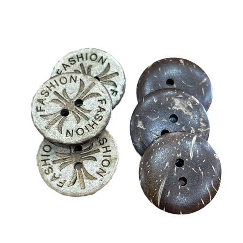 Natural Coconut Shell Button Coconut Button Vintage Button Fashion Lucky Accessories Eco-Friendly Buttons