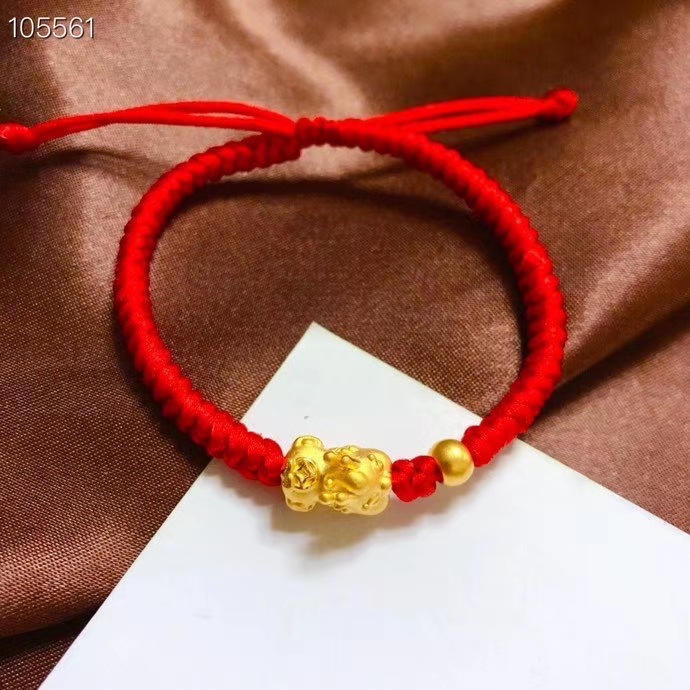 파이 Xiu + 골드 비즈 + 로프 스트링