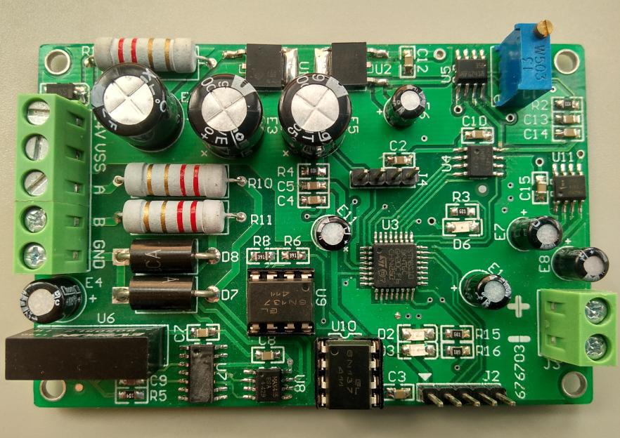 485转0-5V 0-10V 电压输出模块 模拟量信号变送器 AO MODBUS RTU